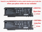 Zbook x2 g4(3kk81aw) 15.4V 4-cells batteri för hp bärbara datorn
