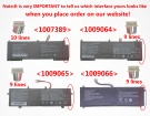 Infinix inbook x1 11.4V 55Wh 3 celle batteria per rtdpart notebook